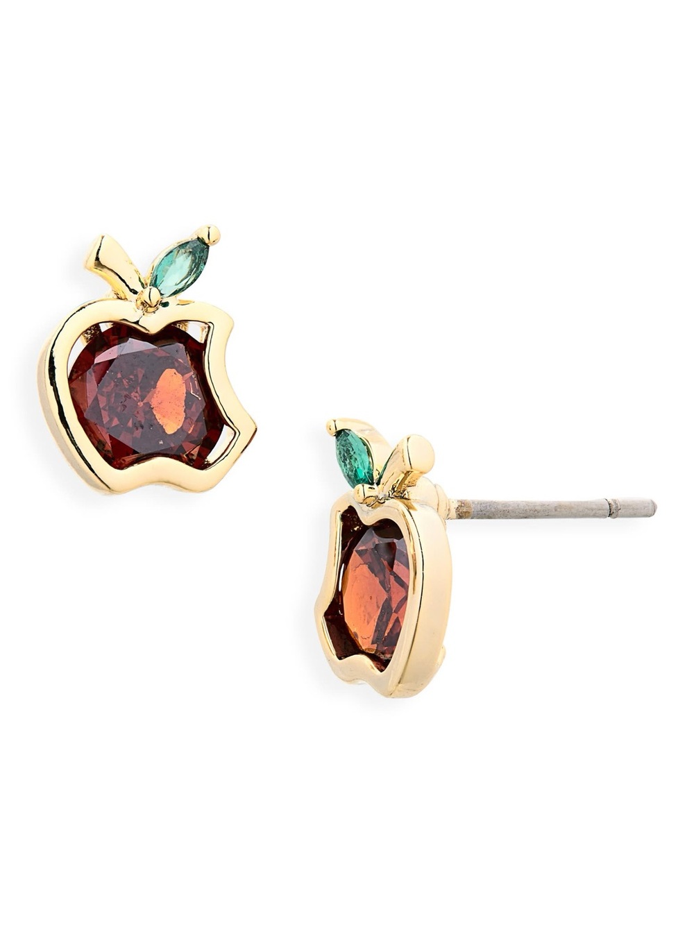 Kate Spade apple cubic zirconia stud earrings